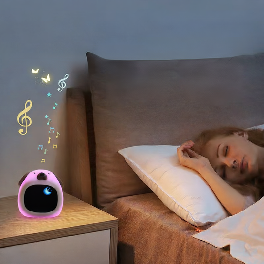 Silicone Cartoon Alarm Clock with LED Night Light