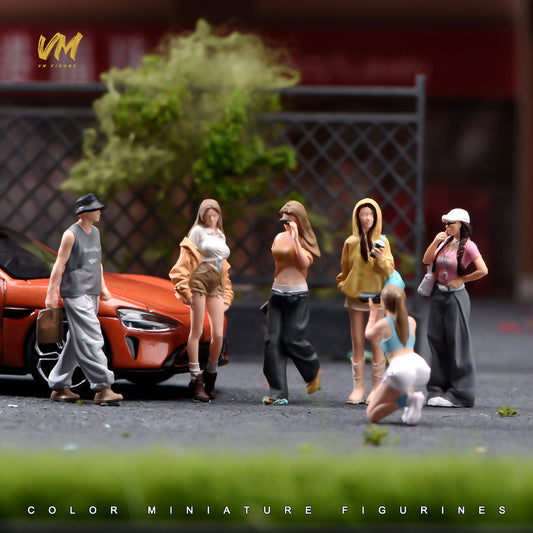 Figuras pintadas a mano a escala 1:64 para dioramas