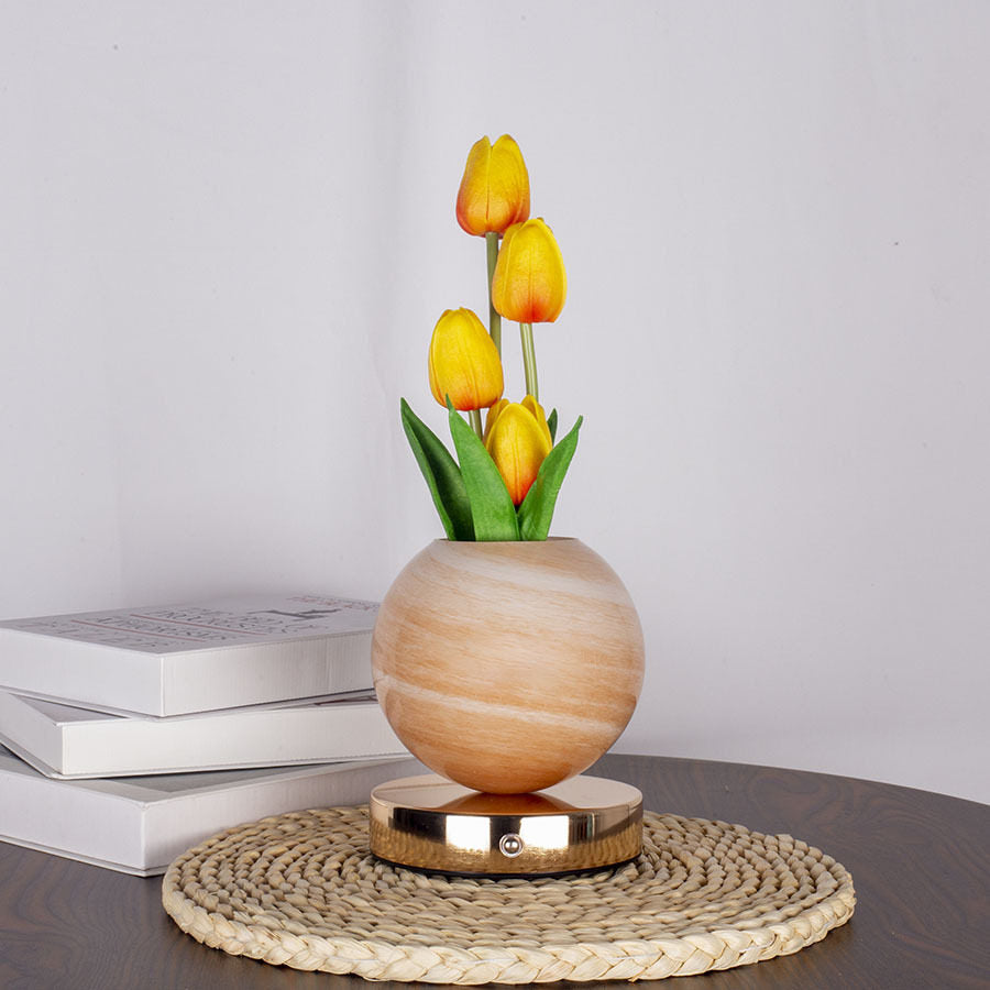 Tulpenstrauß-Tischlampe mit USB-Stromversorgung