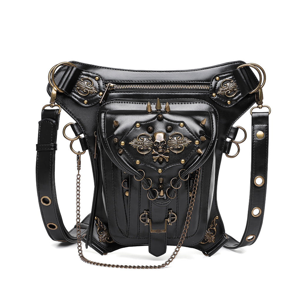 Sac bandoulière steampunk avec poche téléphone