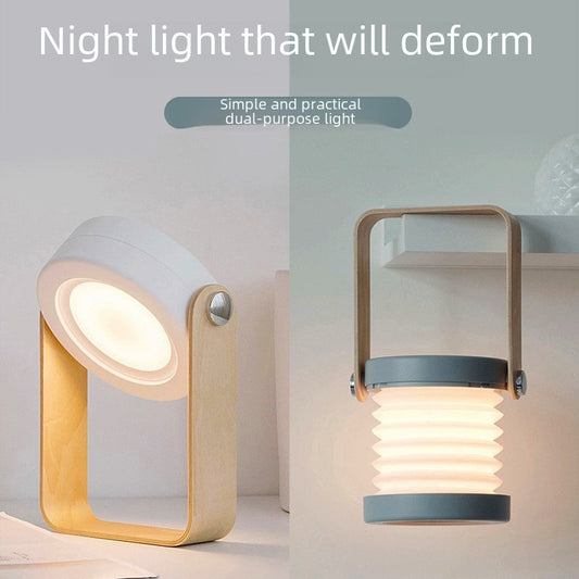 Lampe de bureau pliante type lanterne, rechargeable