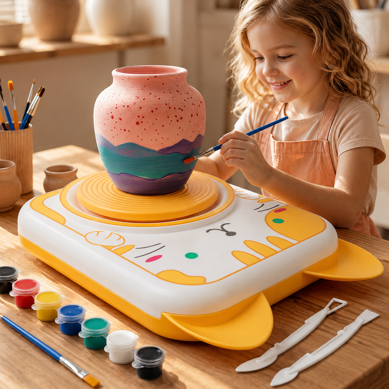 DIY pottery machine for kids
