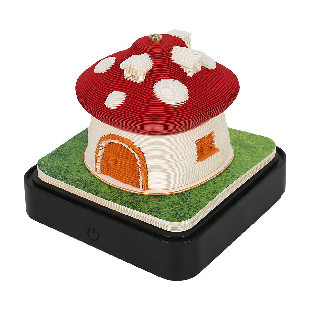 3D Paper Carving Sticky Note Block