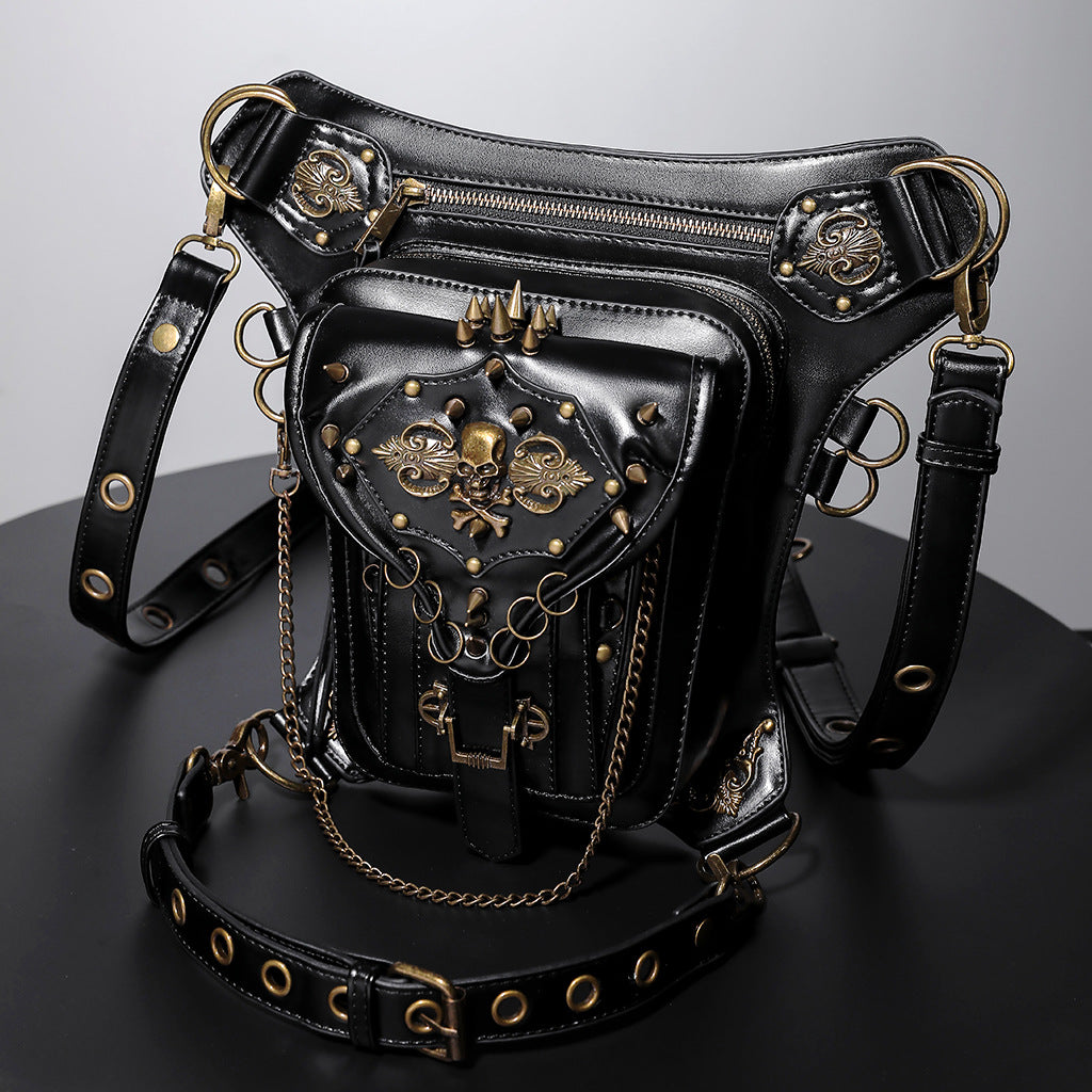 Bolso bandolera steampunk con bolsillo para móvil