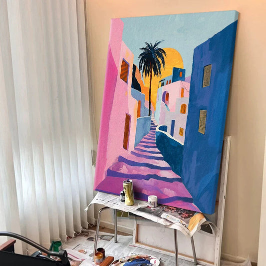 Abstract Wall Art, Hand-Painted or Giclée Print