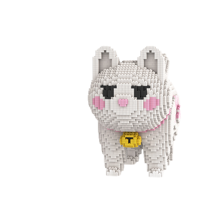 Large Bear & Rabbit Building Block Figures