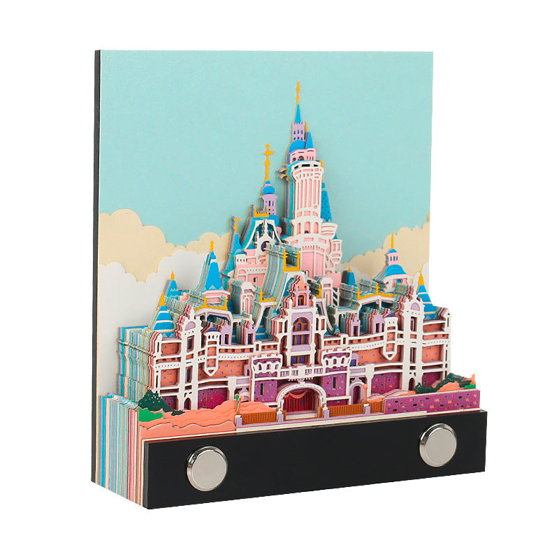 3D Paper Carving Sticky Note Block