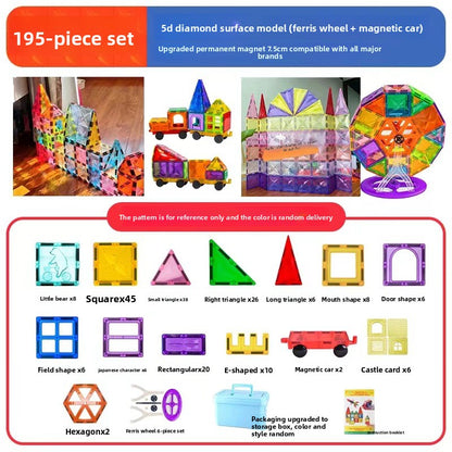 Colour Window Magnetic Building Tiles, 26 to 268 Pieces