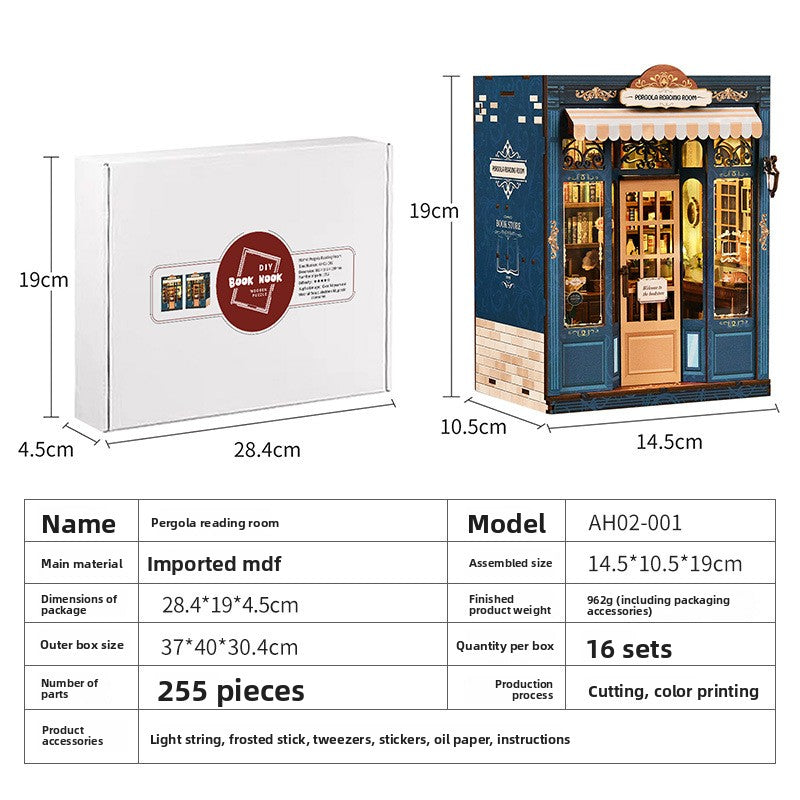 Maison miniature DIY en bois, découpe laser