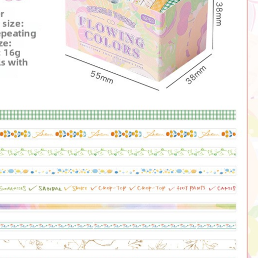 Decorative Paper Adhesive Tape