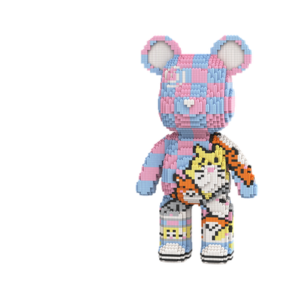 Large Bear & Rabbit Building Block Figures