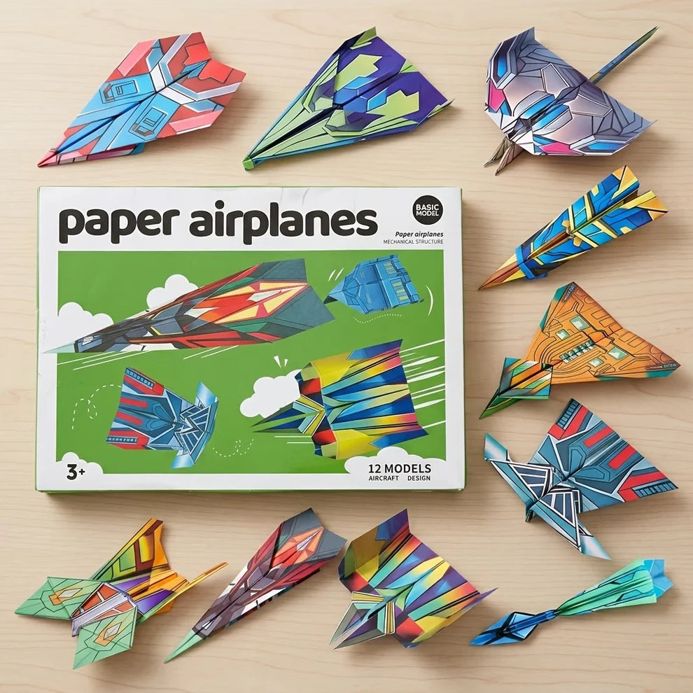 Children's Origami Airplane Kit