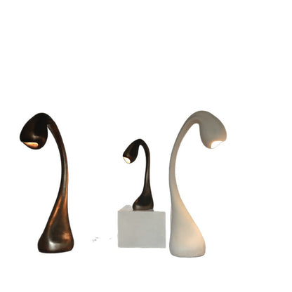 Knospen-Skulptur-Stehlampe aus Glasfaser und Stahl