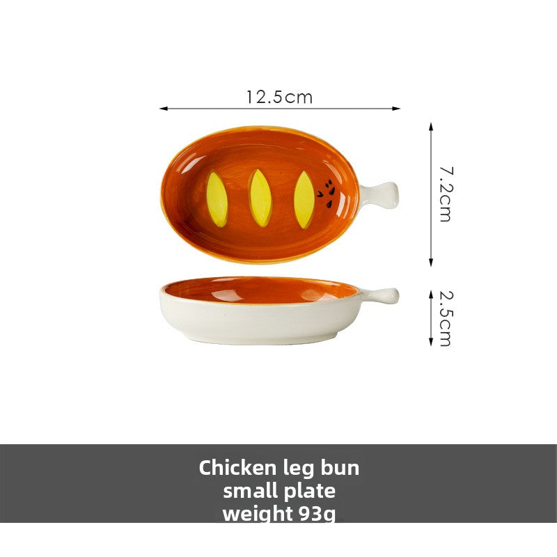 Sechseckige Dessertteller aus Keramik