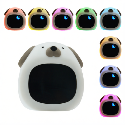 Silicone Cartoon Alarm Clock with LED Night Light
