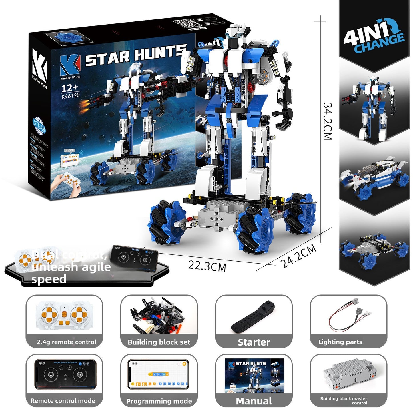 Programmable Remote-Control Block Robots