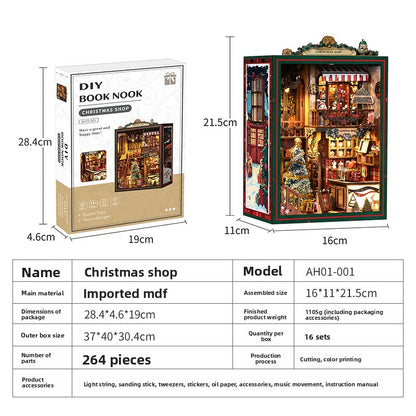 Maison miniature DIY en bois, découpe laser
