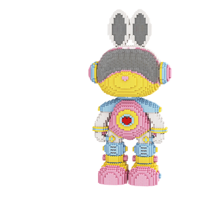 Large Bear & Rabbit Building Block Figures