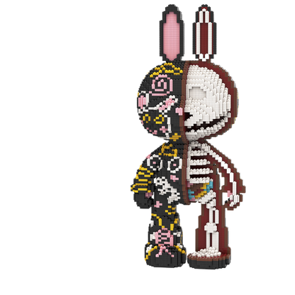 Large Bear & Rabbit Building Block Figures