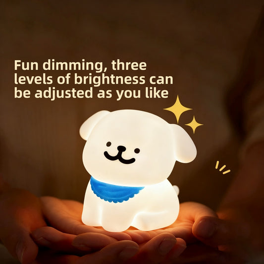 15cm cartoon animal night light switched by patting the top