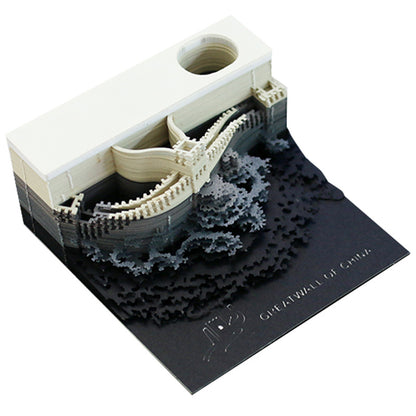 3D Paper Carving Sticky Note Block
