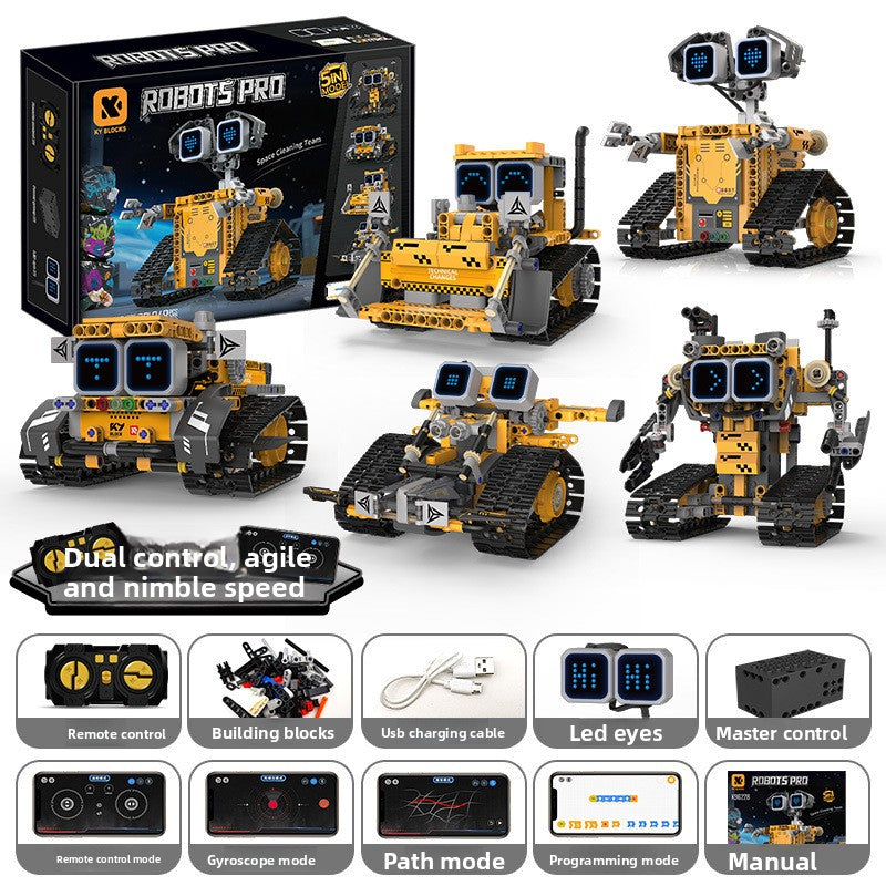 Programmable Remote-Control Block Robots