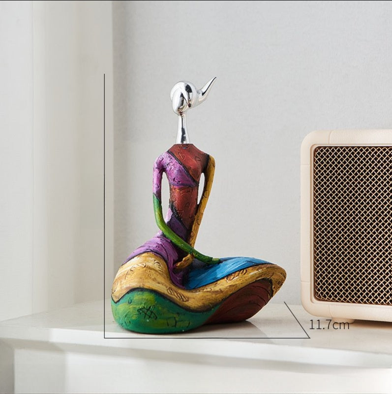 Esculturas de figuras abstractas en resina, 10 diseños