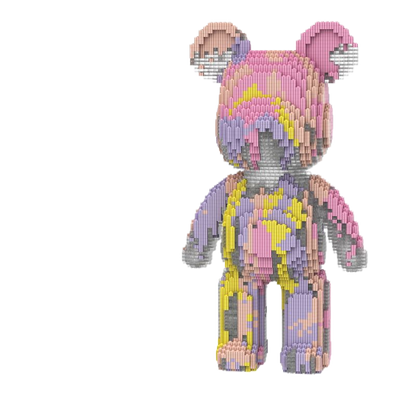 Large Bear & Rabbit Building Block Figures