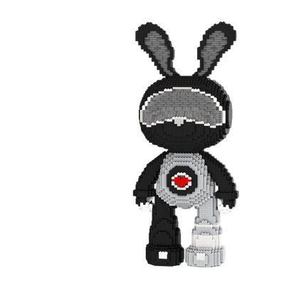Large Bear & Rabbit Building Block Figures