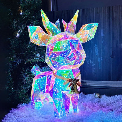 Weihnachtsfiguren Reh, Schneemann und Baum