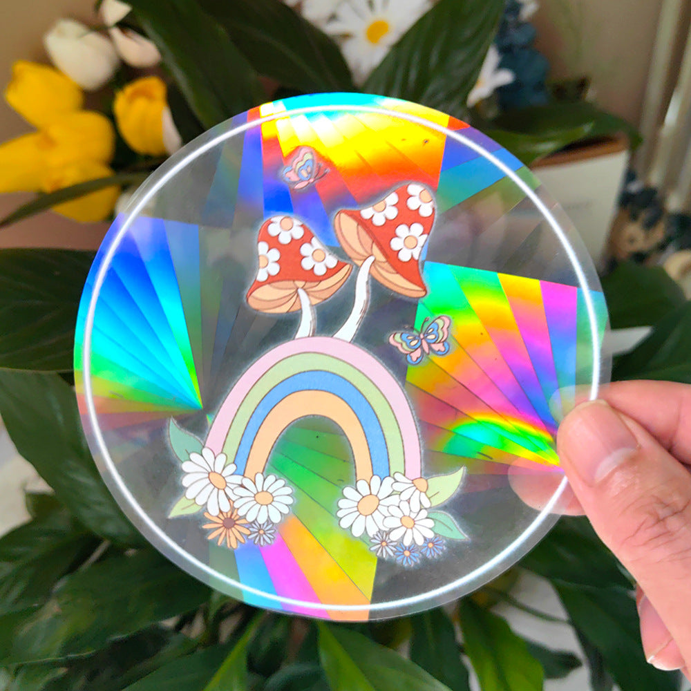 Sunshine Catcher Colorful Window Sticker Suncatcher Sun Rainbow Prism Glass Sticker