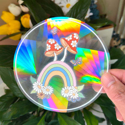 Sunshine Catcher Colorful Window Sticker Suncatcher Sun Rainbow Prism Glass Sticker