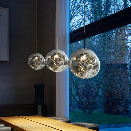LED-Pendelleuchte Lava aus Acryl