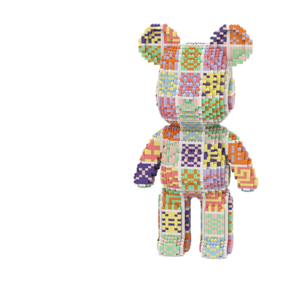 Large Bear & Rabbit Building Block Figures