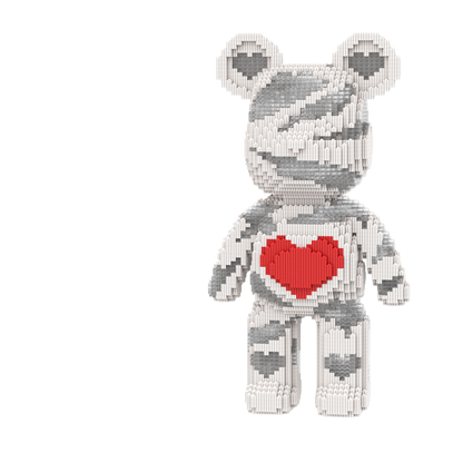 Large Bear & Rabbit Building Block Figures