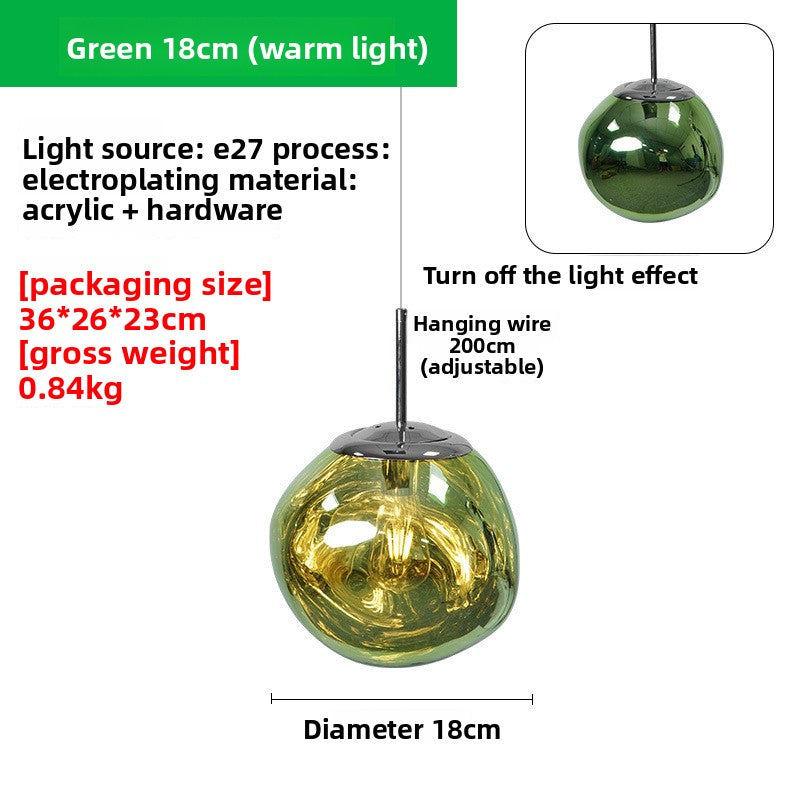 LED-Pendelleuchte Lava aus Acryl