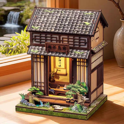 Maison miniature serre-livres, modèle 3D en bois