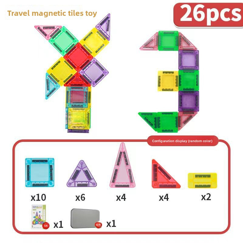 Colour Window Magnetic Building Tiles, 26 to 268 Pieces