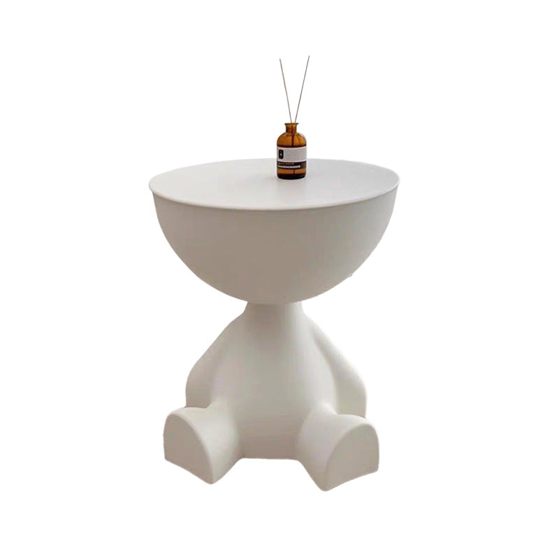 Table d appoint demi-tête avec rangement