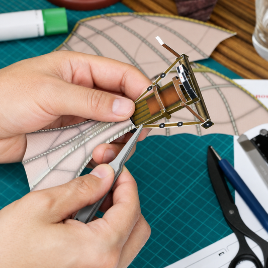 Da Vinci Aircraft Paper Model DIY Assembly Kit