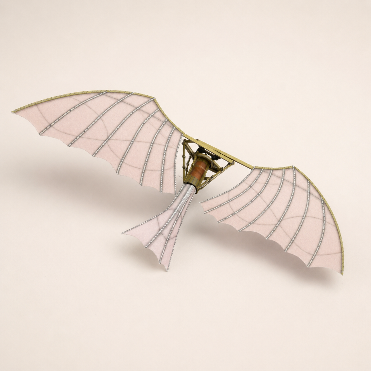 Da Vinci Aircraft Paper Model DIY Assembly Kit