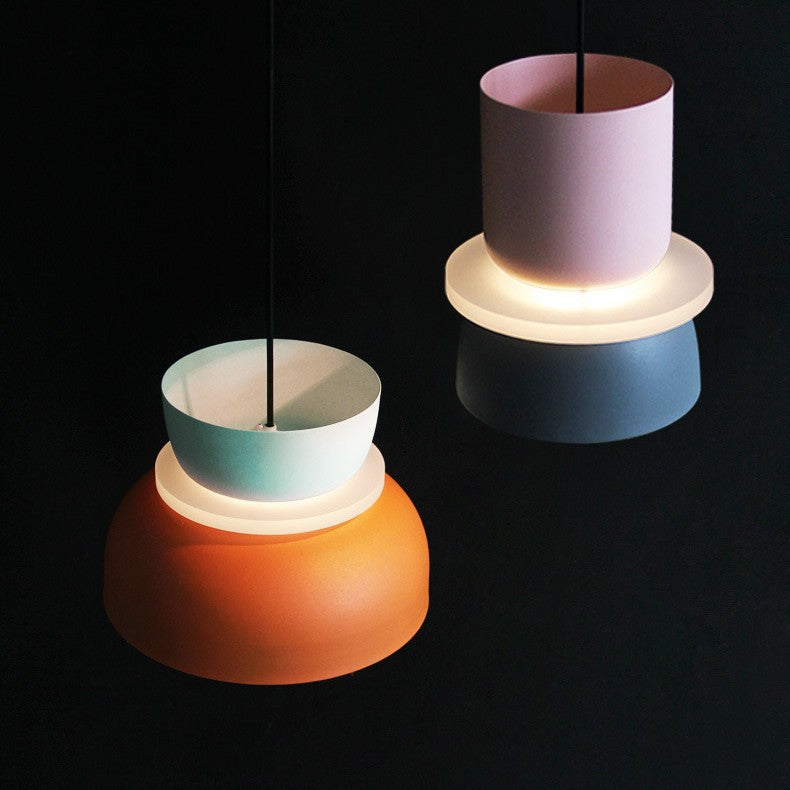 Nordische LED-Pendelleuchte aus Eisen und Aluminium