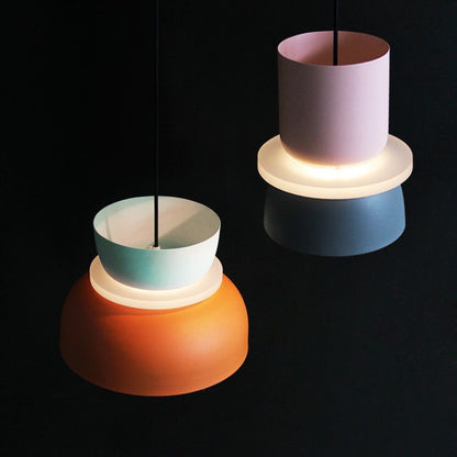 Nordische LED-Pendelleuchte aus Eisen und Aluminium