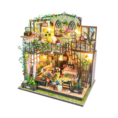 DIY-Gartenvilla aus Holz, zweigeschossig