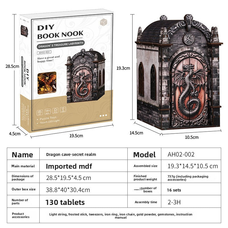 Maison miniature DIY en bois, découpe laser
