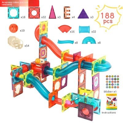 Colour Window Magnetic Building Tiles, 26 to 268 Pieces
