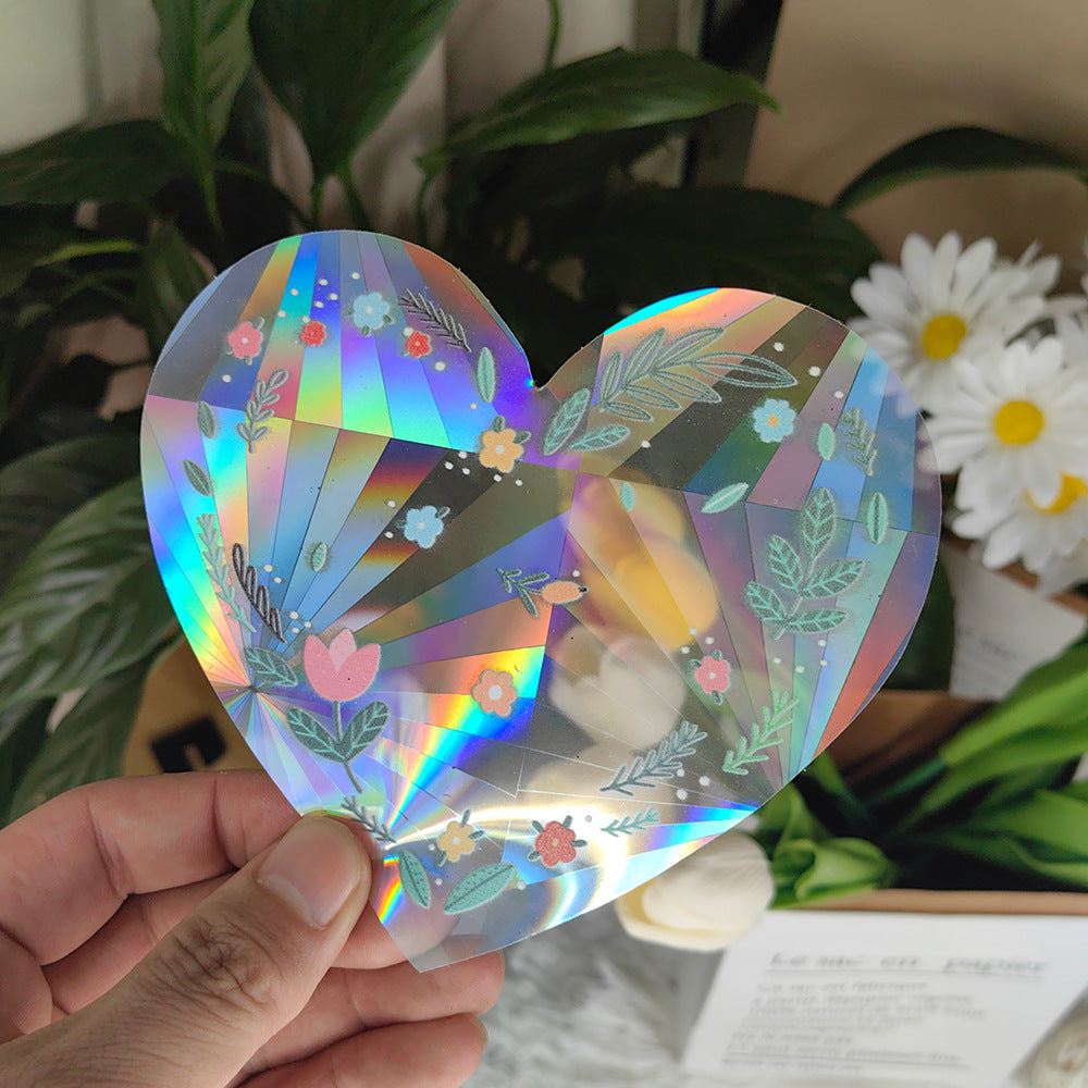 Sunshine Catcher Colorful Window Sticker Suncatcher Sun Rainbow Prism Glass Sticker