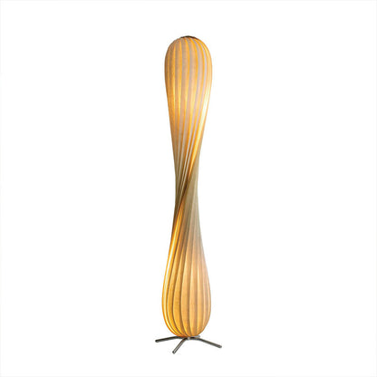 Nordische LED-Tischlampe aus Holzfurnier