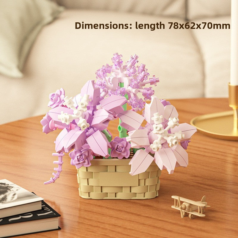 DIY Sunflower Basket Building Blocks