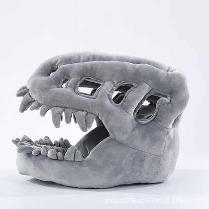 Gorro de peluche esqueleto de dinosaurio y disfraz